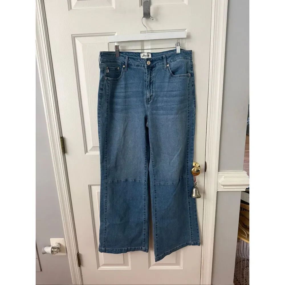 Seven7 Jeans High Rise Wide Leg Jeans sz 14 EUC